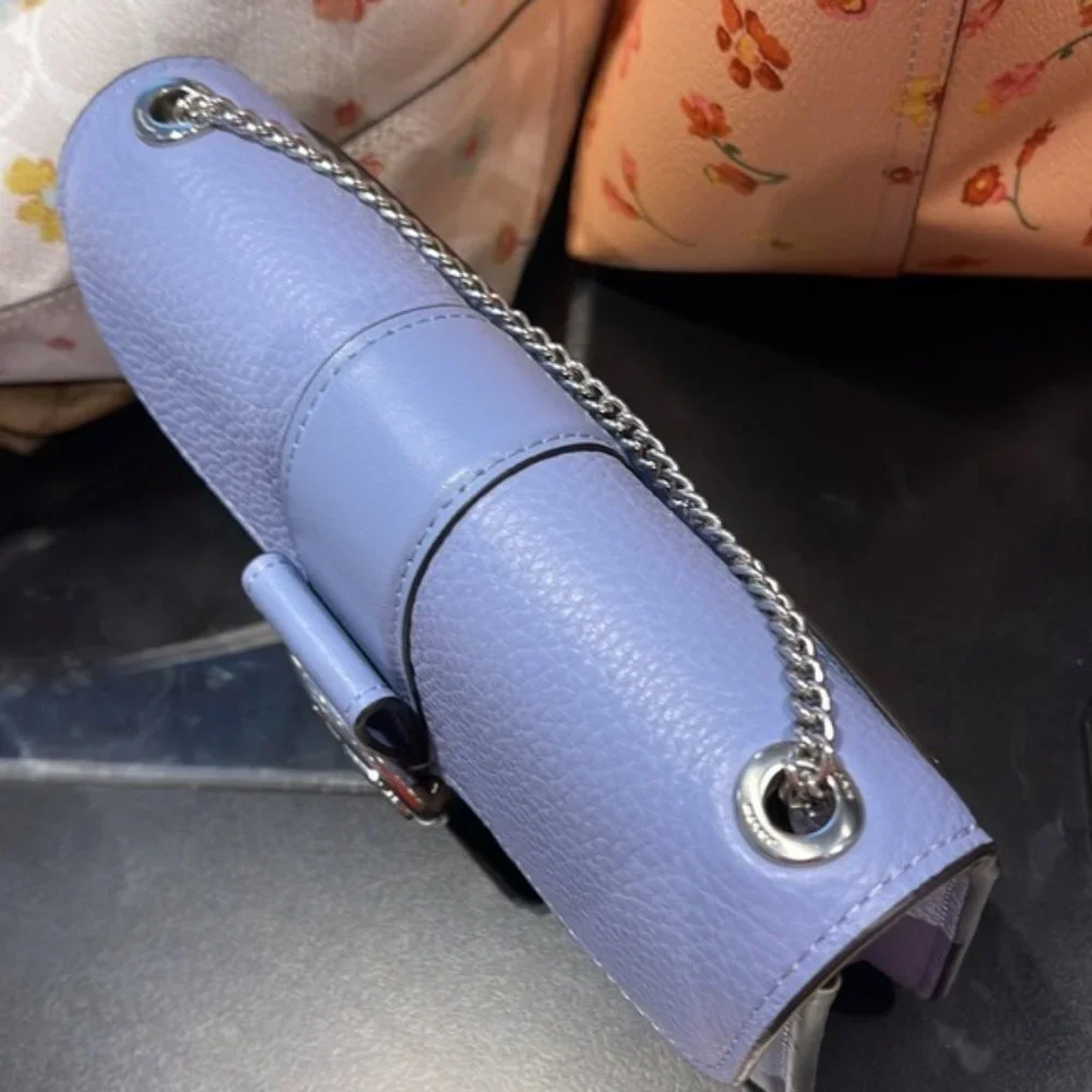 Coach Georgie Crossbody In Signature Canvas Light Khaki / Marble Blue - Picture 10 of 16